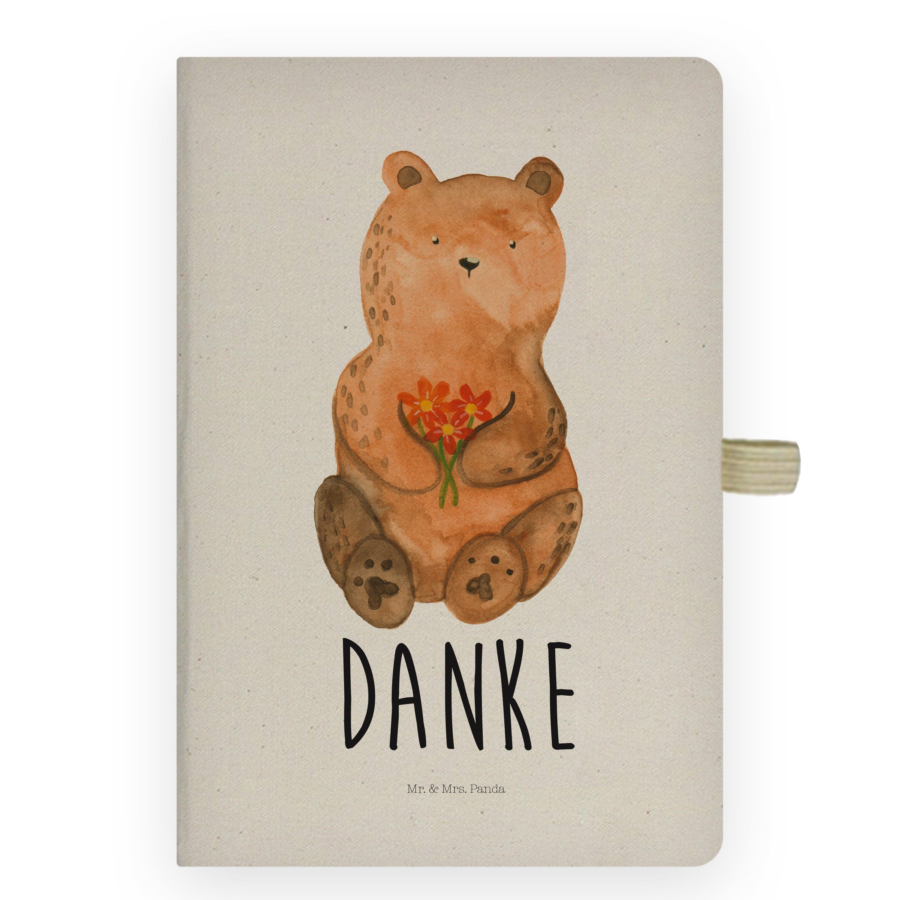Panda Blumen, Mr. Danke, Transparent Notizbuch Schreibb - - Geschenk, Dankbär Mrs. & Dankeschön,