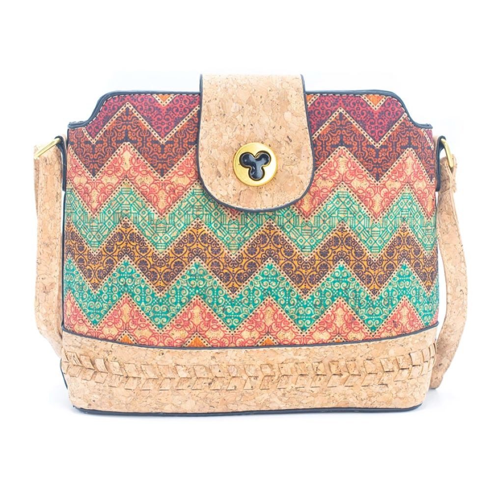 Schultertasche Kork Everyday Umhängetasche – Natürlich, farbenfroh und vielseitig.