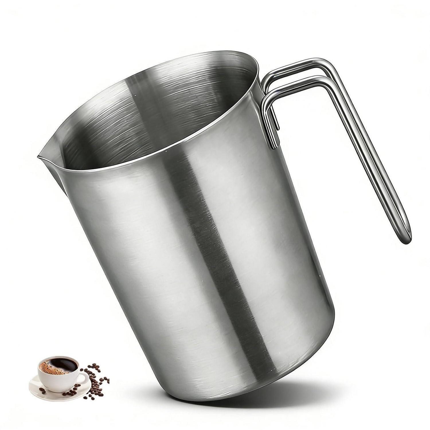 LuxusKollektion Messbecher Messbecher Edelstahl 1L mit Skala