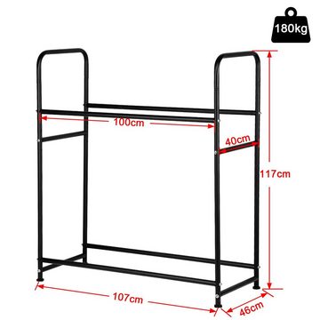 Bettizia Regal Felgenregal Reifenständer Lagerregal Felgenbaum 8 Reifen 107x46x117cm