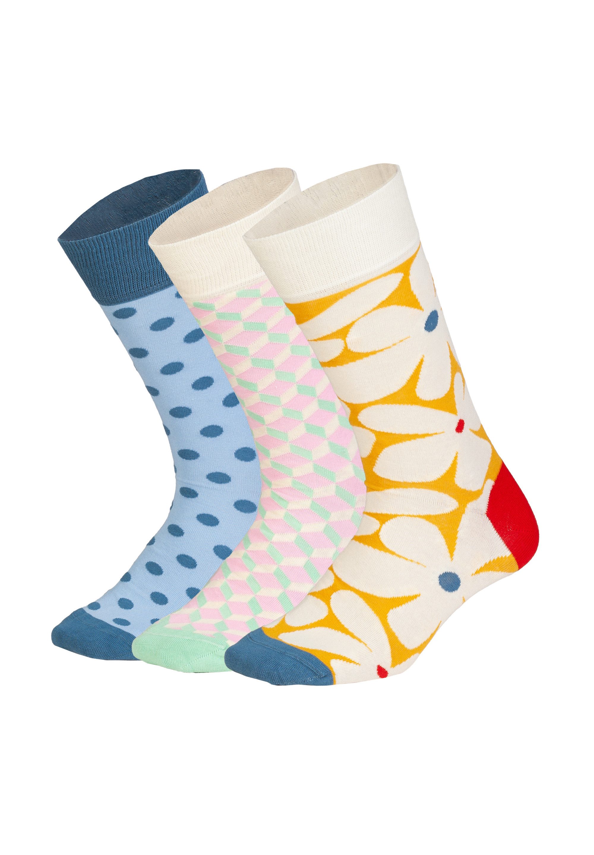 DillySocks Basicsocken Flower Mood Aus Baumwolle & recyceltem Polyamid
