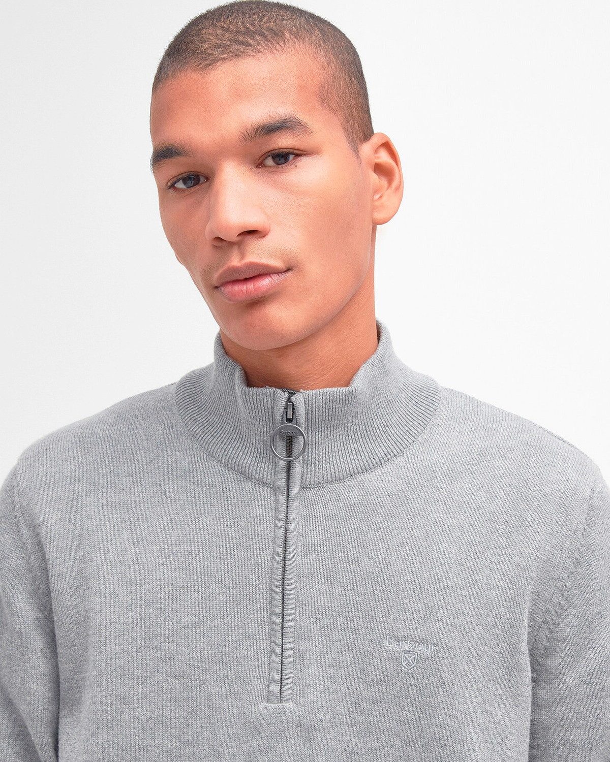 Barbour Strickpullover Troyer Tain