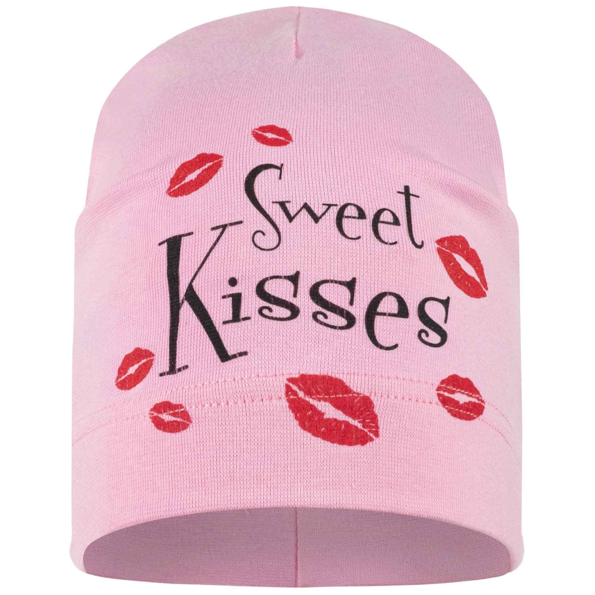 Smarilla Jerseymütze Übergangsmütze Beanie Kindermütze Sweet Kisses_Hellrosa