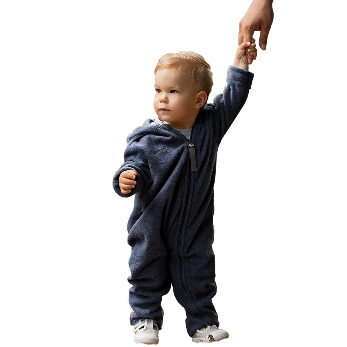 Hoppediz Fleeceoverall Fleece-Overall mit Umschlagbündchen