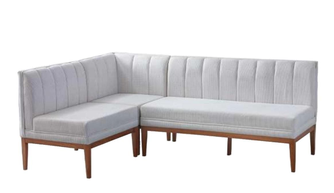 JVmoebel Eckbank Weiße Polsterbank für stilvolle Esszimmergestaltung (1-St., Eckbank), Made in Europa