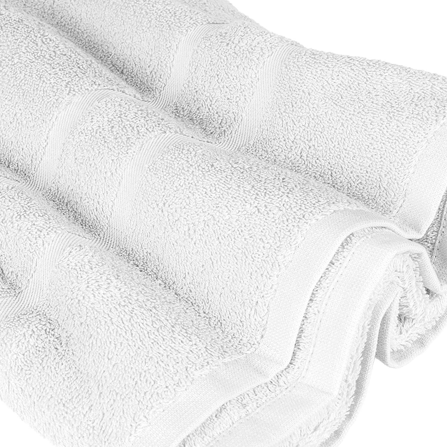 Baumwolle 100% Badetuch SET 12er 4x Teilig) Pack, 2x als 2x in Duschtücher Frottee Weiß GSM 500 4x Handtuch StickandShine Handtücher Handtuch verschiedenen (12 Farben Gästehandtuch Set (Spar-SET)