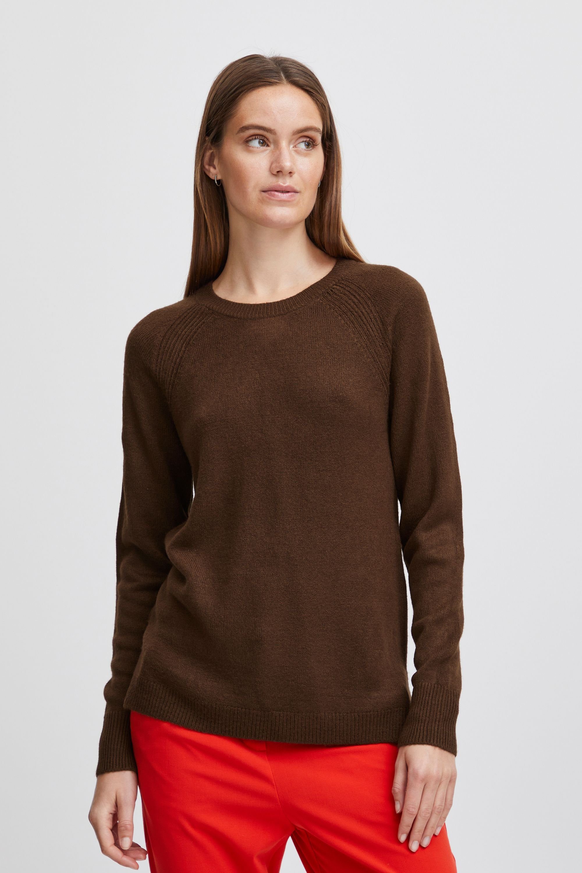 b.young Strickpullover BYMALEA SLIT JUMPER 3 - 20811905 Chicory Coffee (191419)