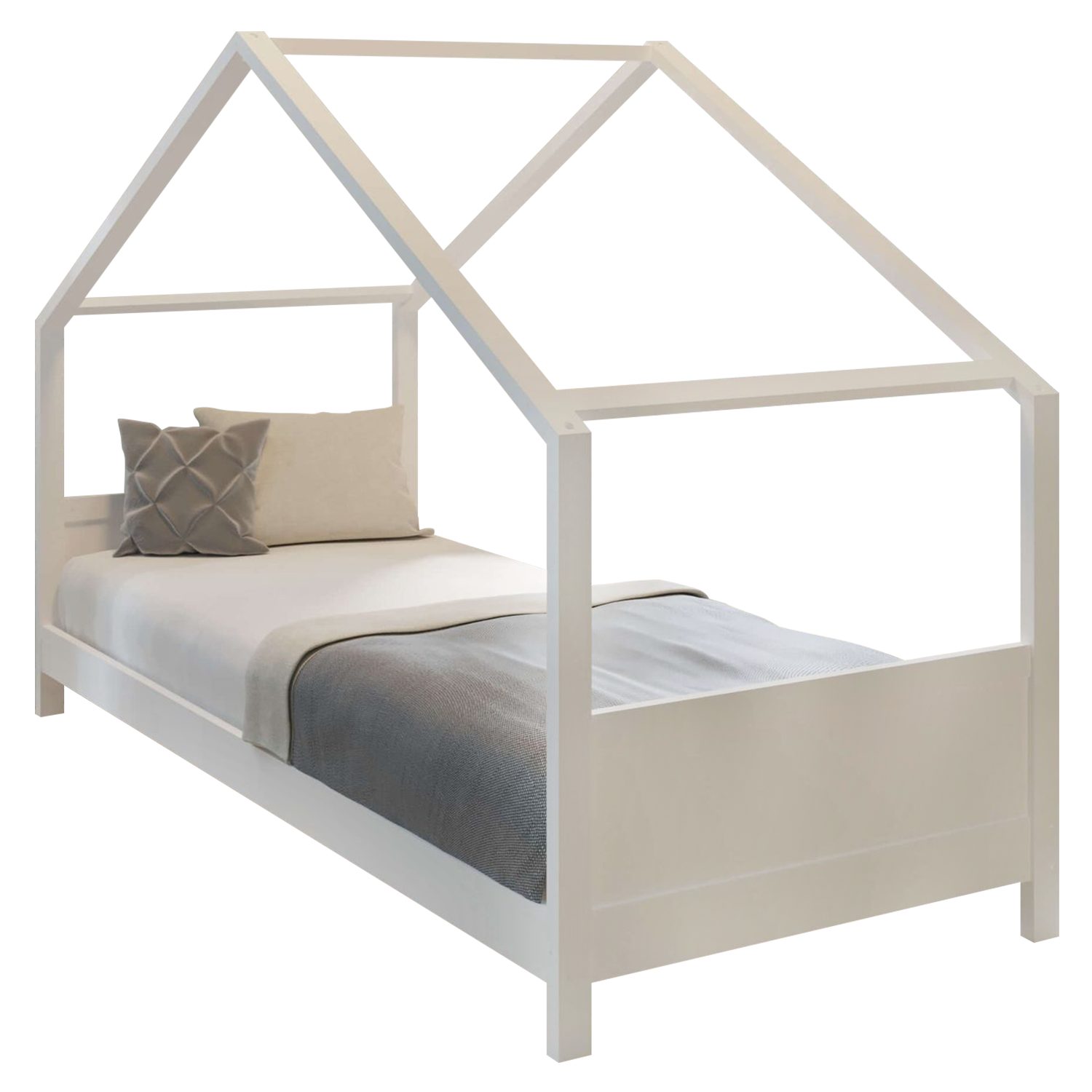 Coemo Kinderbett, Hausbett 90x200 cm, mit Dachgestell, Lattenrost online  kaufen | OTTO