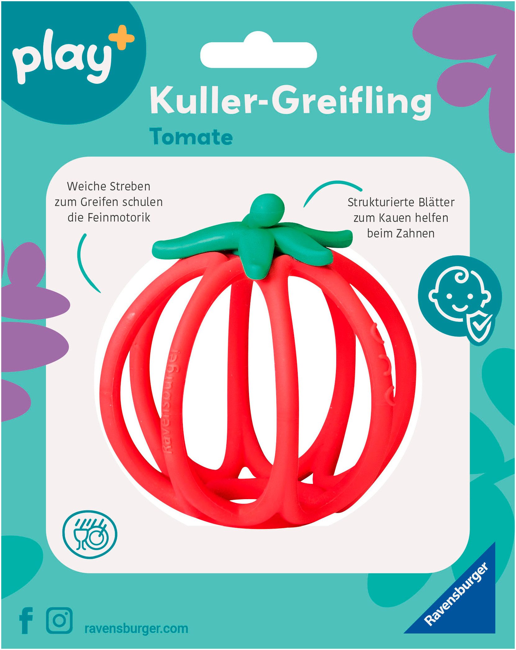 Ravensburger Greifling Play+, Kuller-Greifling, Tomate