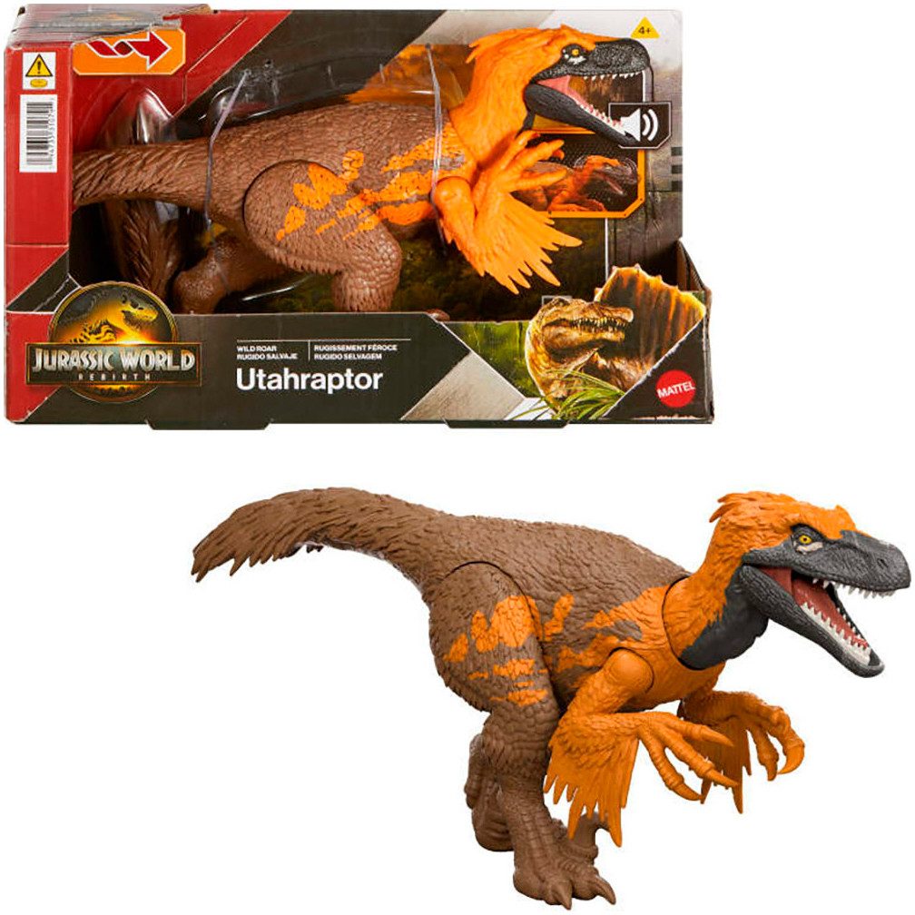 Mattel® Actionfigur Jurassic World, Rebirth, Wild Roar, Utahraptor