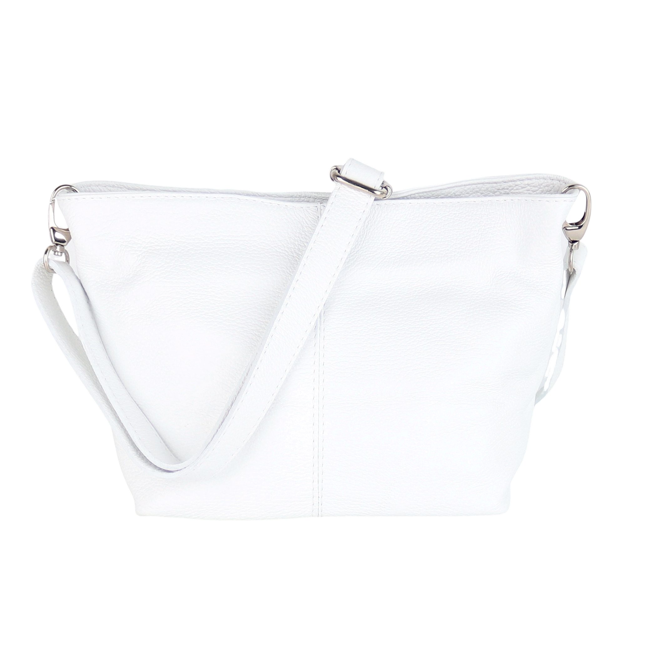 MIRROSI Umhängetasche Damen Crossbody Bag, Echtleder Made In Italy, Mittelgroße Damen Tasche 30x20x13cm