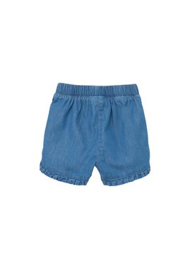 s.Oliver Shorts Jeans-Shorts / Regular Fit / High Rise Rüschen, Schleife, Stickerei, Garment Dye