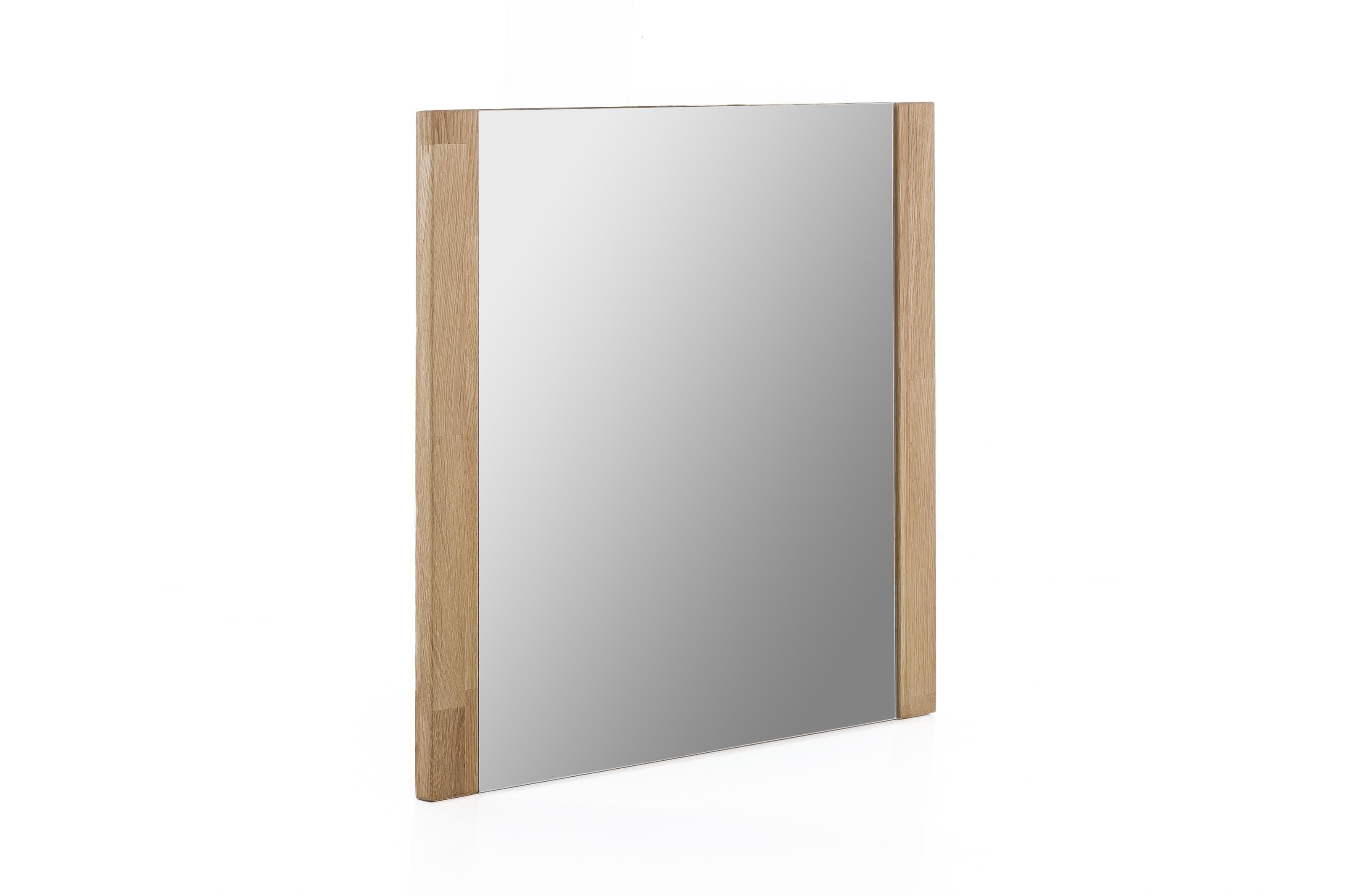 Rahmen Höhe Zeitloser in cm, Leduc, Wildeiche 65 cm, Breite Spiegel, cm Tiefe furniert. aus möbelando 66 Spanplatte Wandspiegel 4