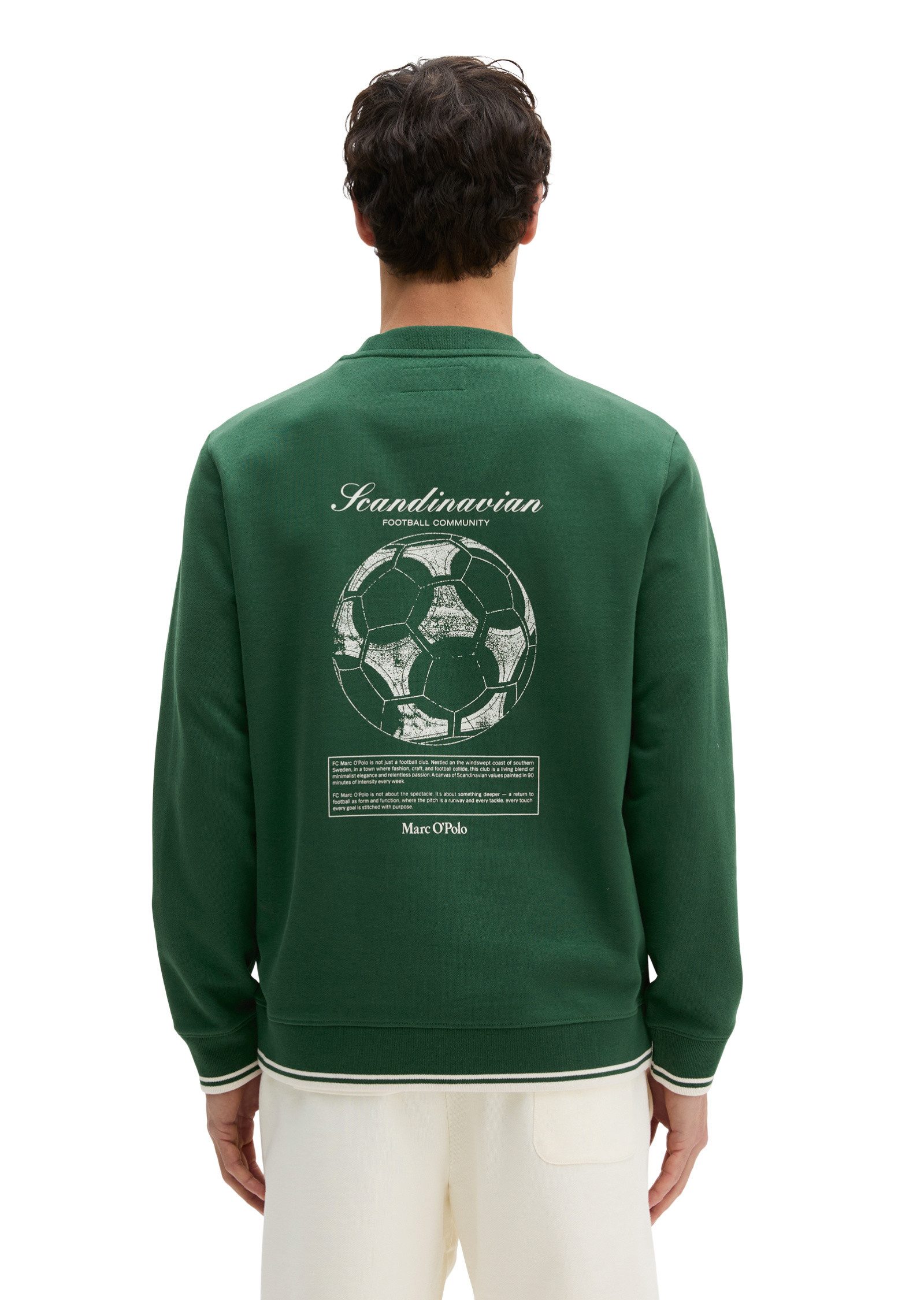 Marc O'Polo Sweatshirt mit Fußball-Rückenprint