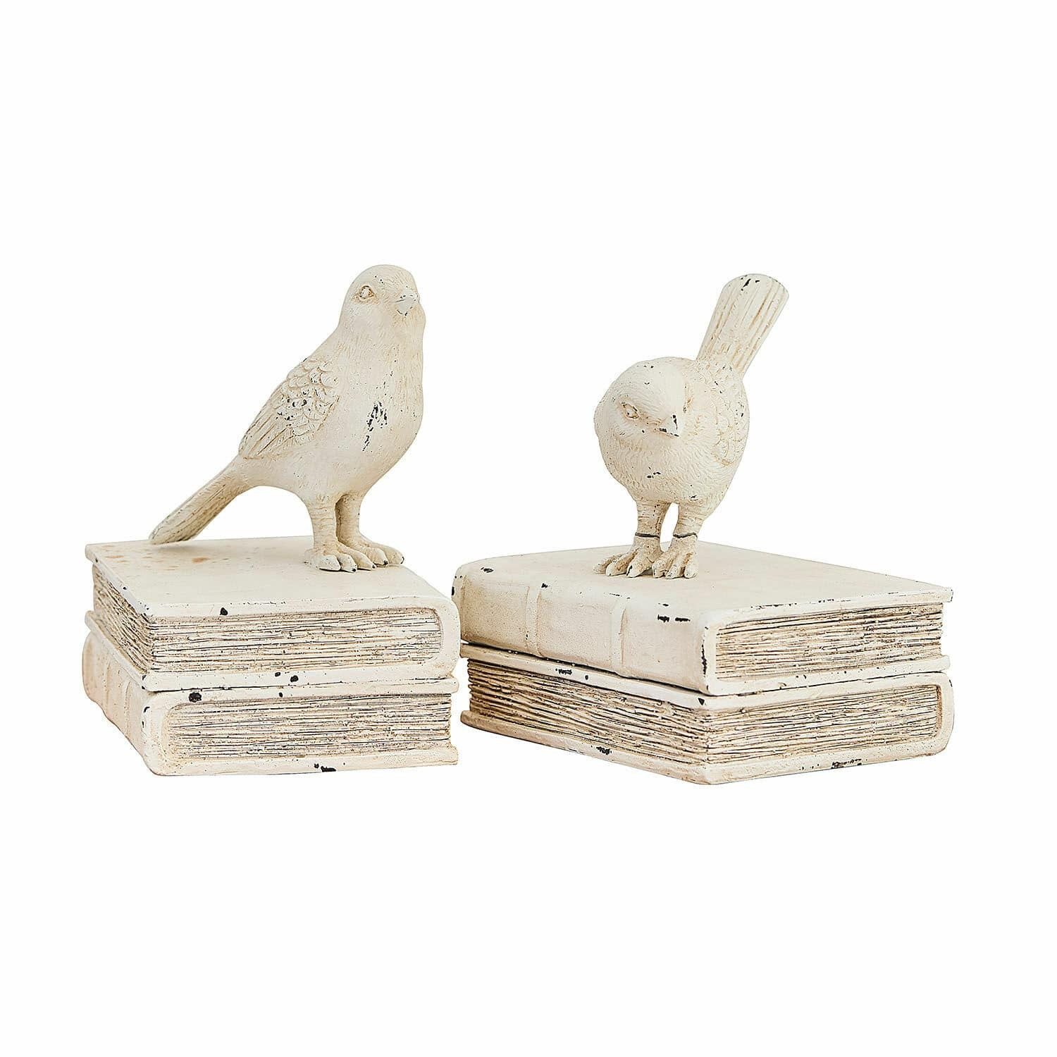 Mirabeau Dekofigur Deko-Figur 2er Set Moonlet creme
