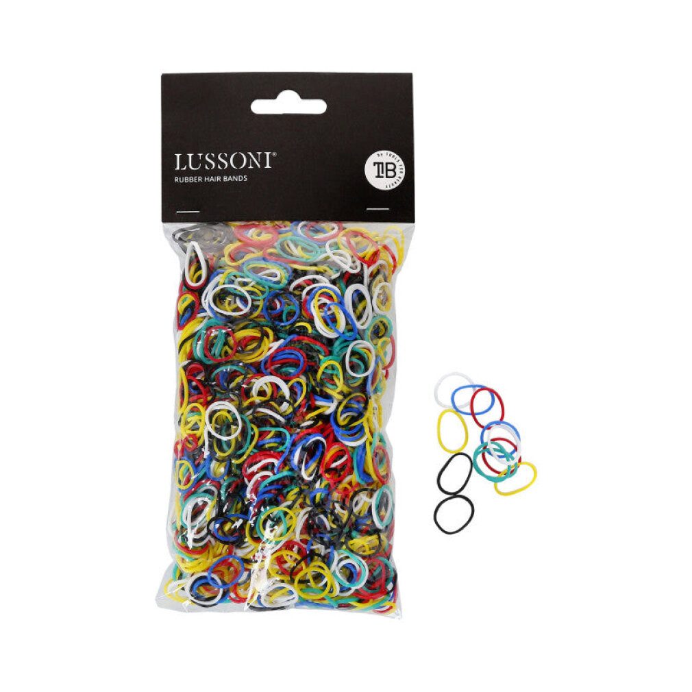 LUSSONI Haargummi Gummibänder für Zöpfe, 15 mm, 100 g