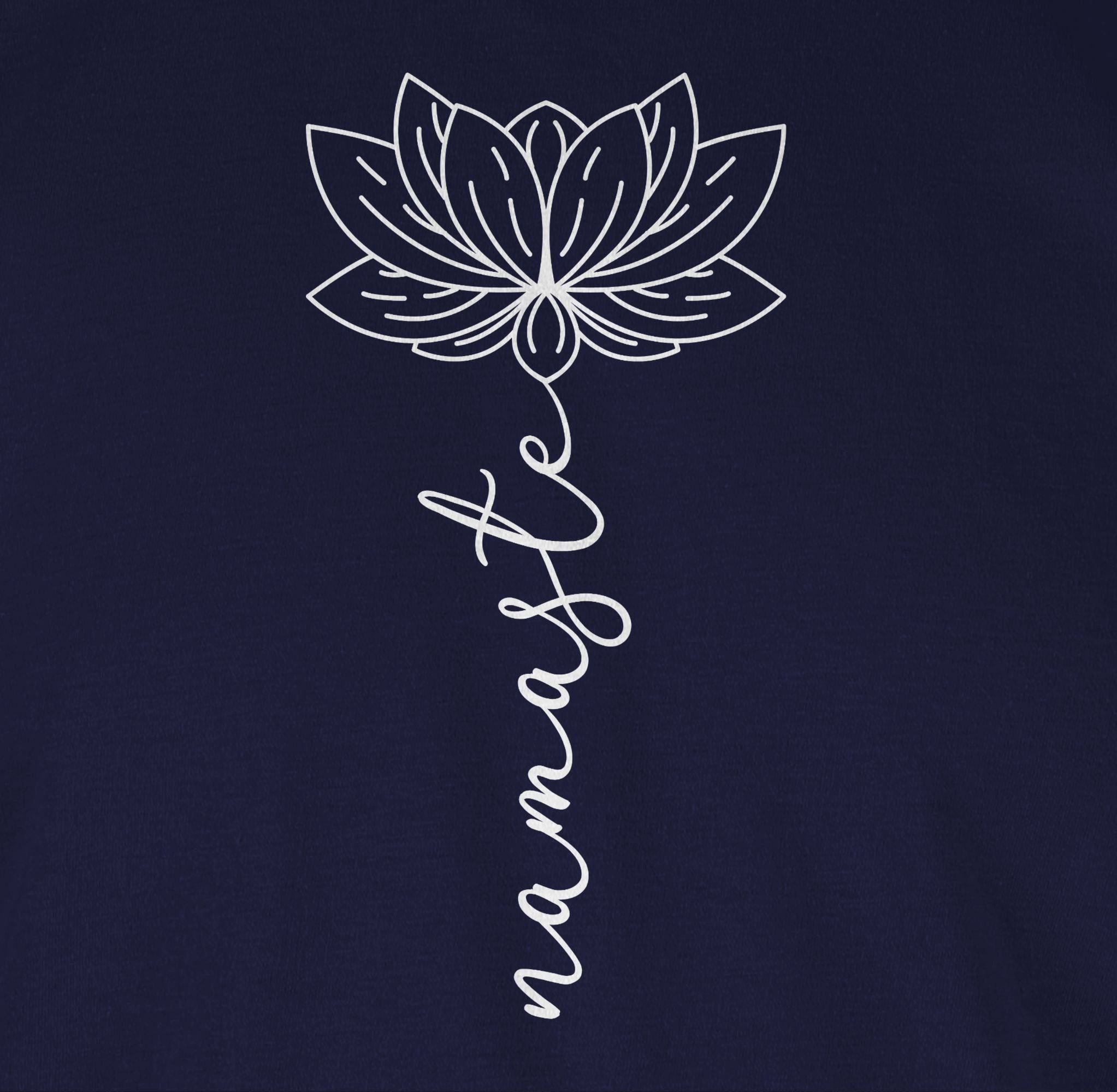 Shirtracer Rundhalsshirt Namaste Lotusblüte Yoga Chakra günstig online kaufen