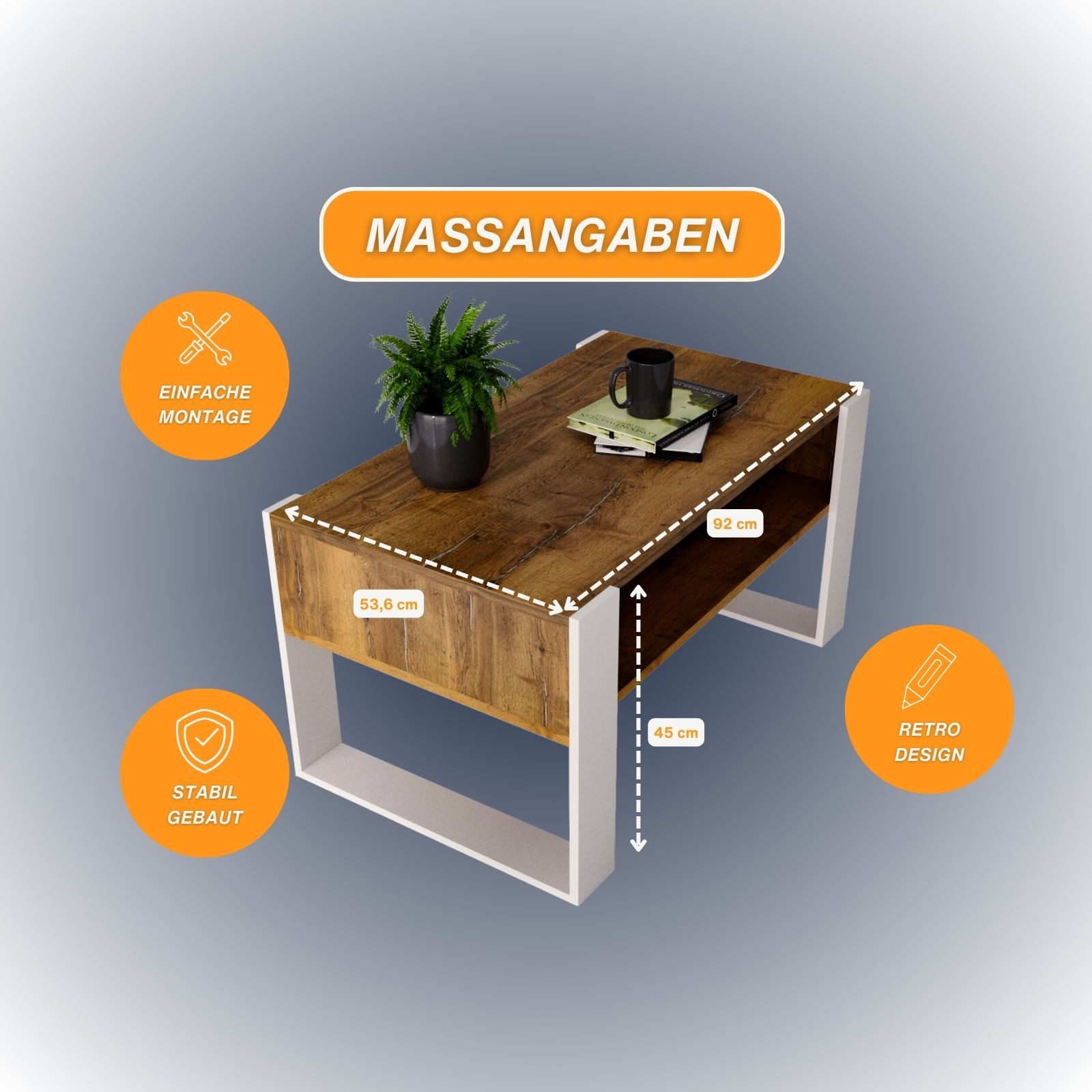 Raumhirsch Furniture Couchtisch Karo92 modern & günstig online kaufen