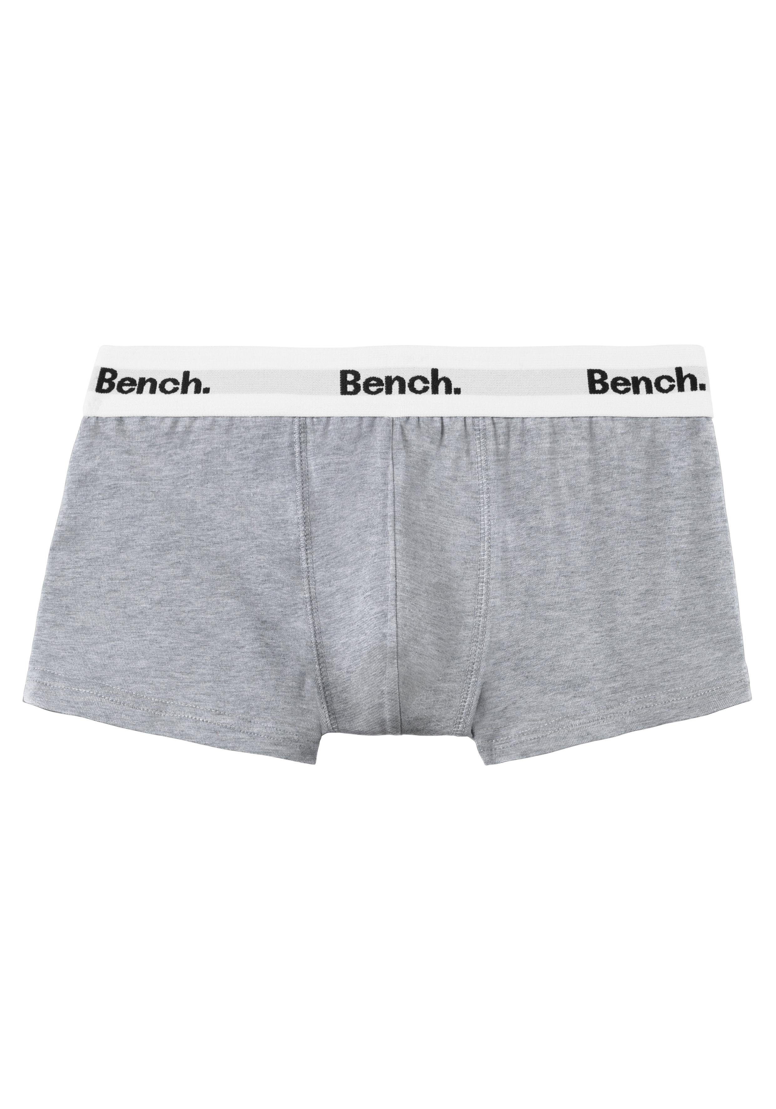 Bench. Boxer Boxershorts für Jungen (Packung, 3-St) mit weißem Bund mit Bench Schriftzug
