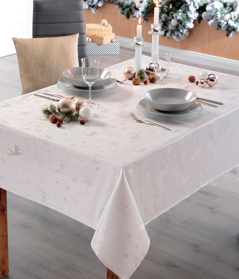 Peyer Syntex Tischdecke Weihnachten Mitteldecke Nordpol (1-tlg)