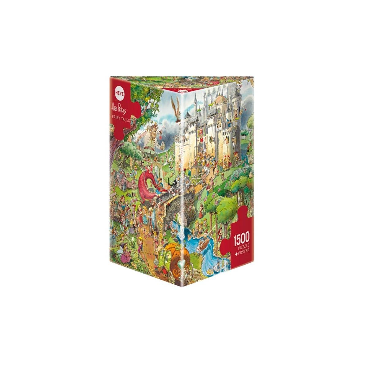 HEYE Puzzle 294144 - Fairy Tales, Cartoon im Dreieck, 1500 Teile -..., 1500 Puzzleteile