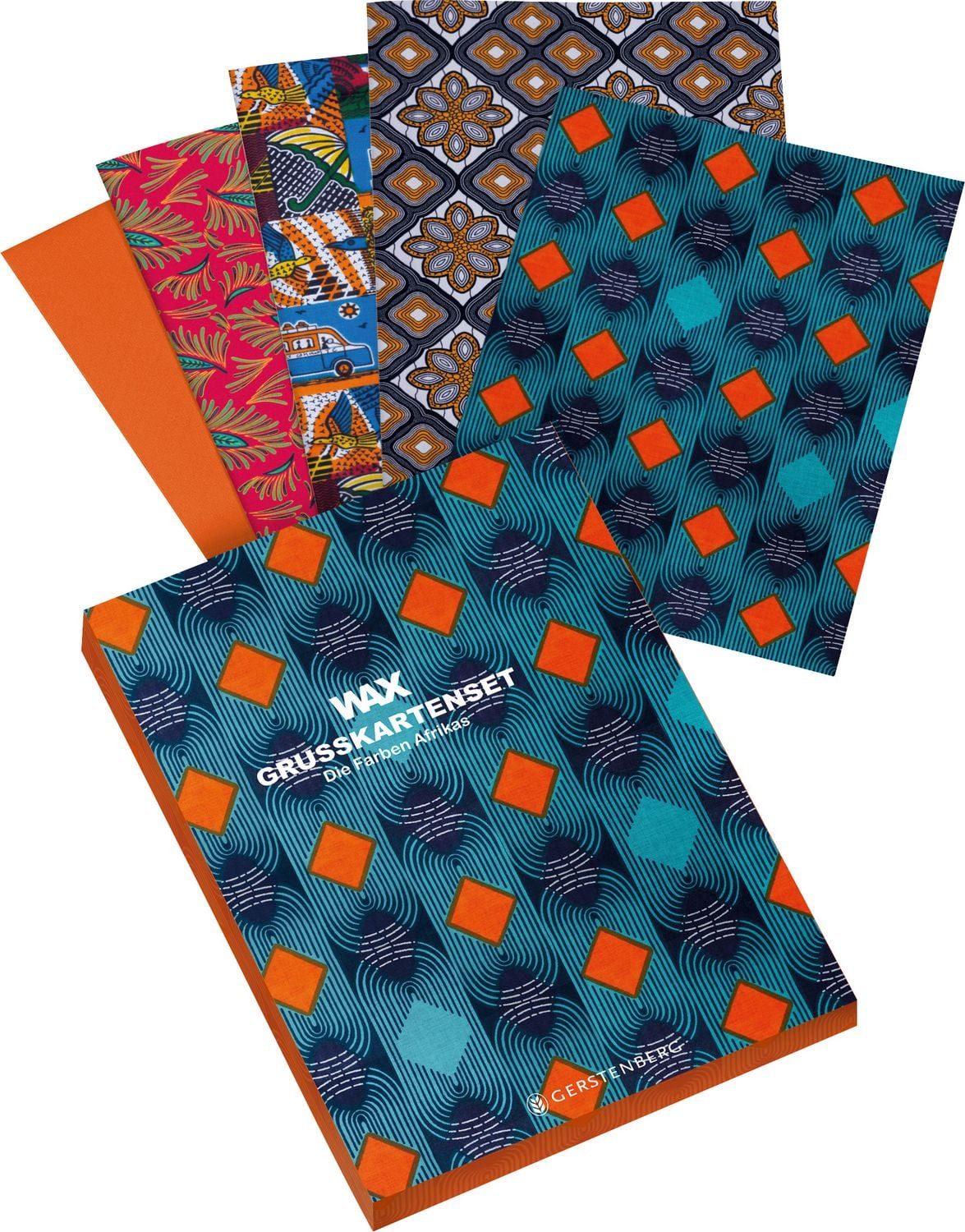 Grußkarten WAX Grußkartenset - Motiv Rote Karos