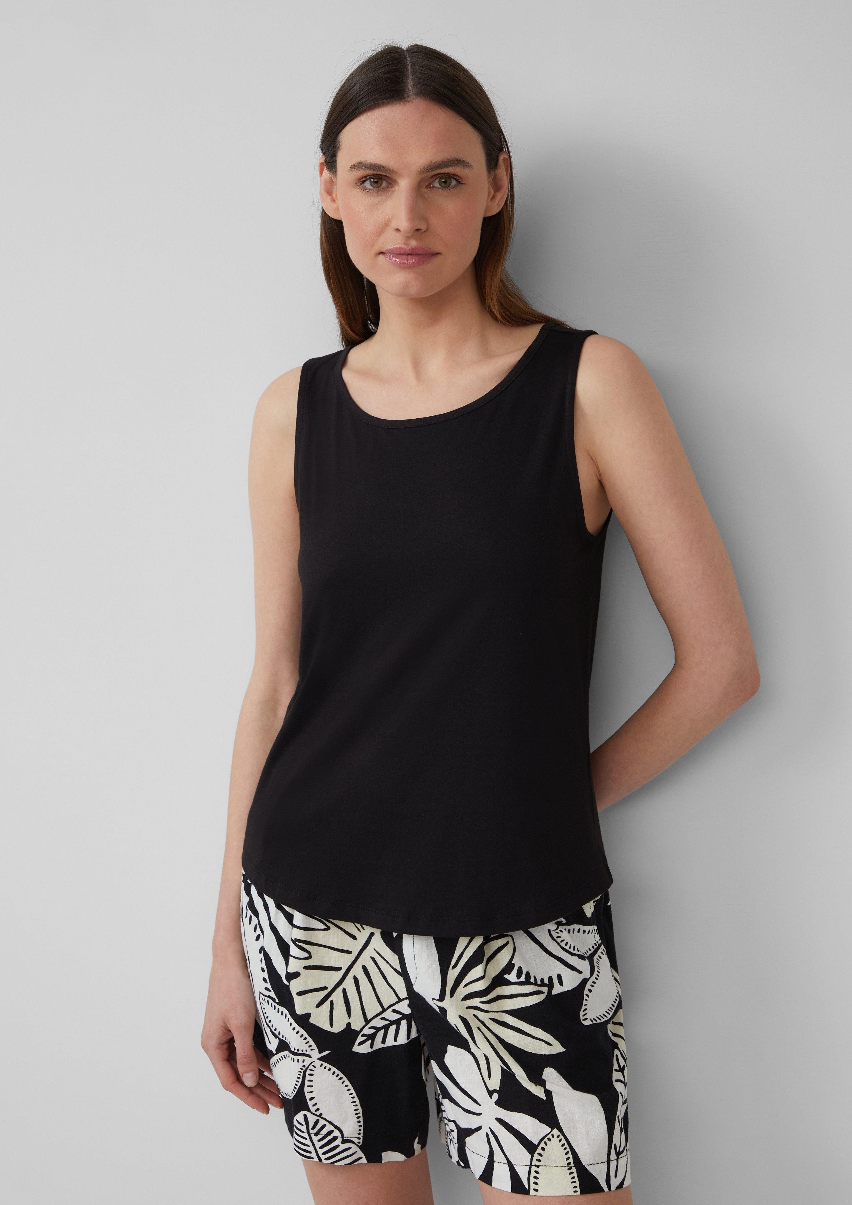s.Oliver Shirttop Top mit dekorativem Cut-out günstig online kaufen