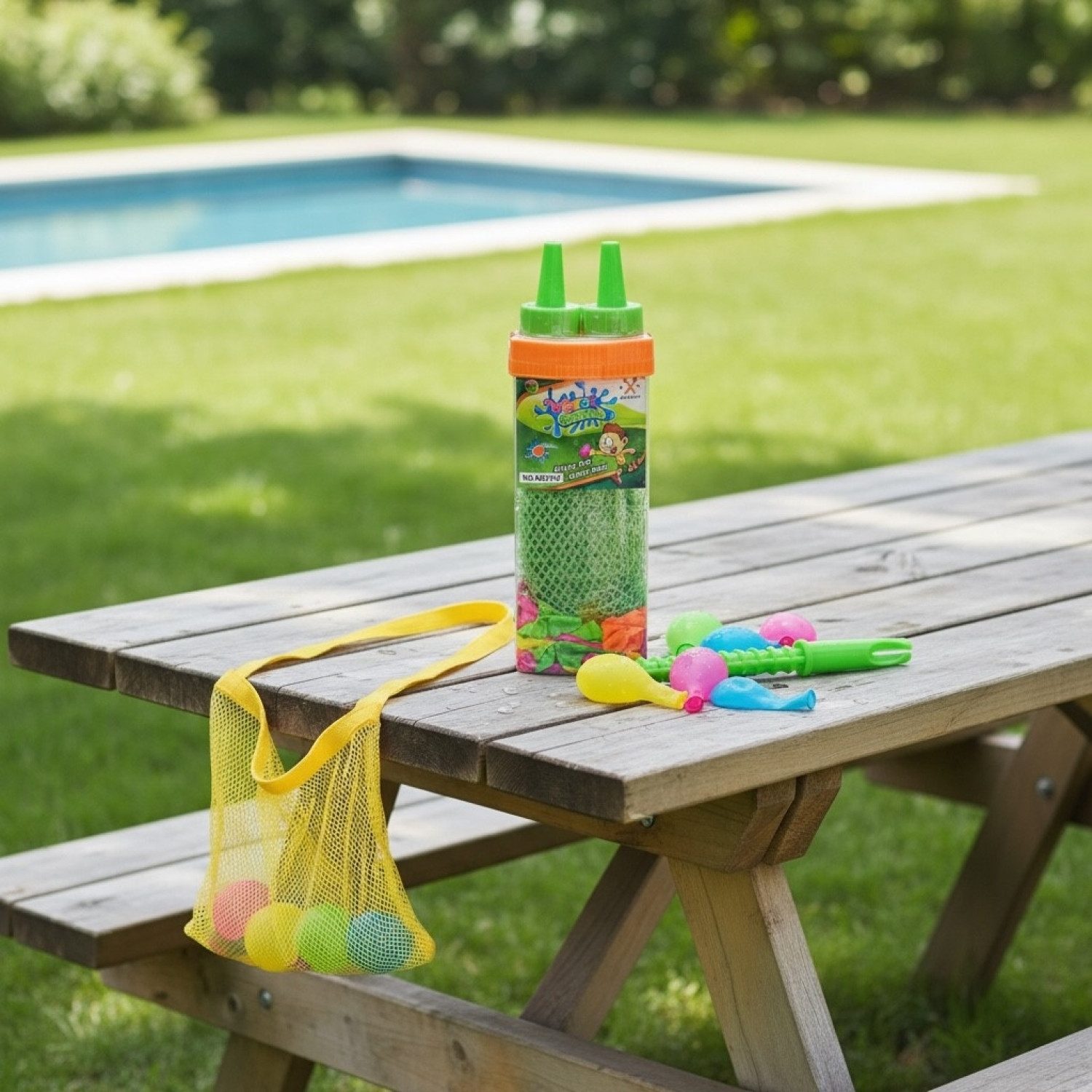 Theo Klein Wasserball WESTSIDE Wasserbomben-Set 120Tlg. Inkl. Fülhilfe Wasserspielzeug Ball