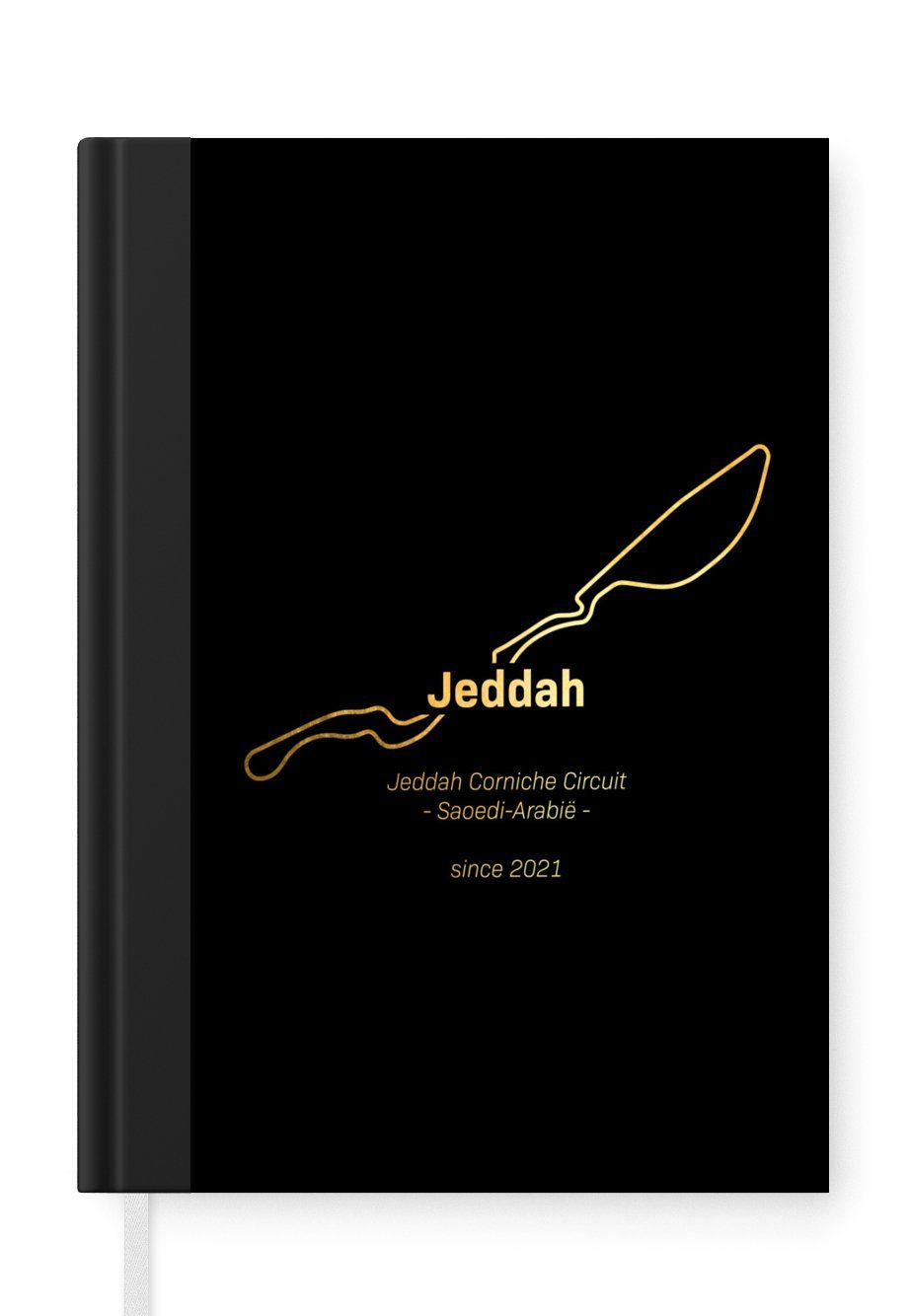 MuchoWow Notizbuch Formel 1 - Jeddah - Rennstrecke, Journal, Merkzettel, Tagebuch, Notizheft, A5, 98 Seiten, Haushaltsbuch
