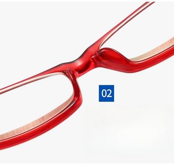 PACIEA Lesebrille 2-Paare Antiblaulicht Schmal Rechteckig Ultraleicht Damen Herren