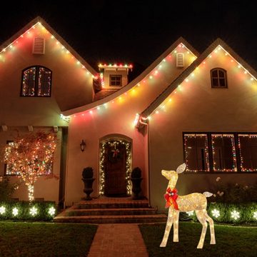 autolock Weihnachtsfigur 1Pcs Weihnachtsbeleuchtung LED Rentier Aussen Beleuchtet, Weihnachtshirsch Weihnachtsdeko für Außen Innen