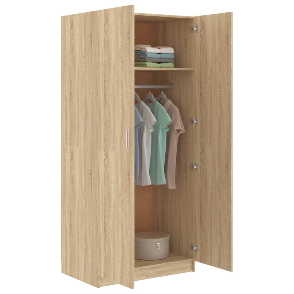 Holzwerkstoff Sonoma-Eiche 80x52x180 cm Kleiderschrank furnicato (1-St)