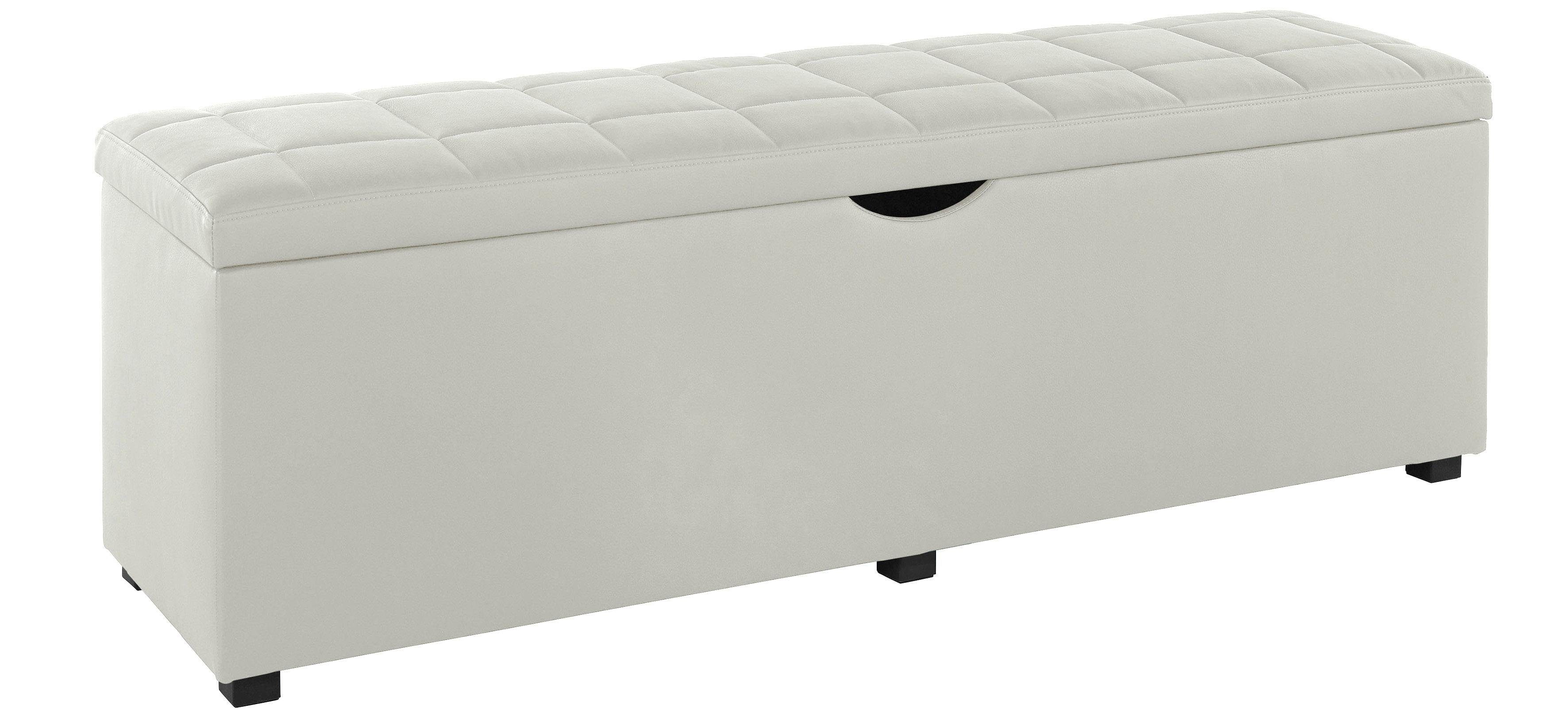 Home affaire Hockerbank Checked, mit Stauraum, Breite 120 cm und 160 cm, als Bettbank geeignet