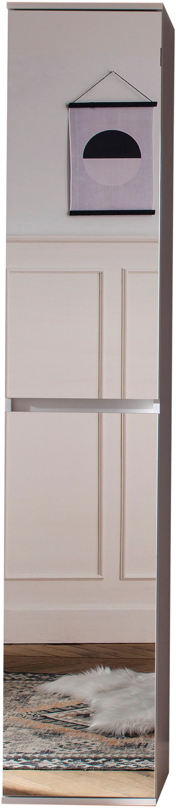 Home affaire Garderobenschrank Malcesine Garderobenschrank mit 2 Türen - (B/T/H) 37/34/191 cm