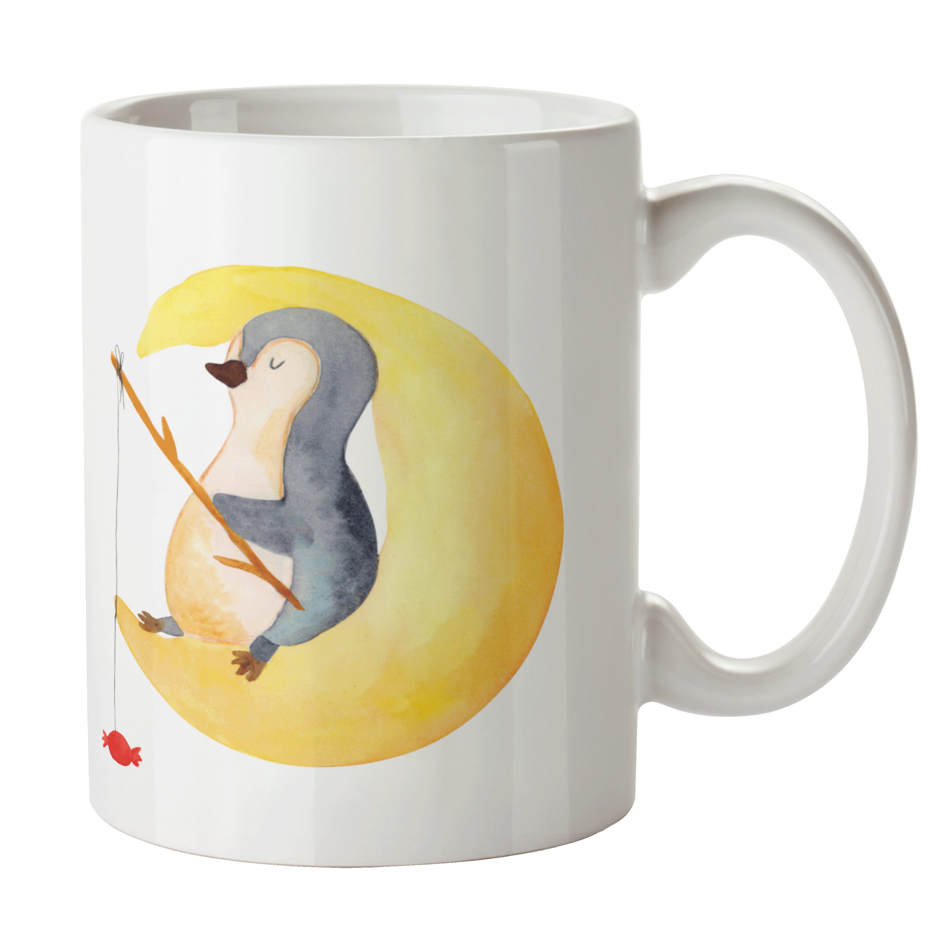 Panda Kaffeetasse, Kaffeebecher, Pinguin Mr. Mrs. Weiß Geschenk, Tasse Mond & Teetasse, Keramik - -