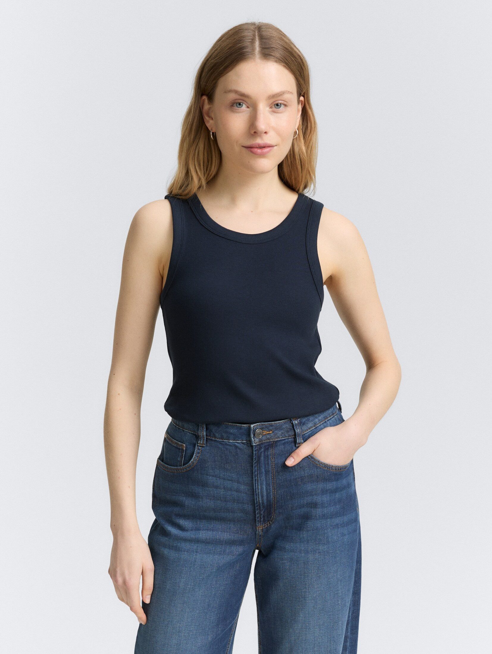 TOM TAILOR Trägertop Top mit Rippstruktur günstig online kaufen