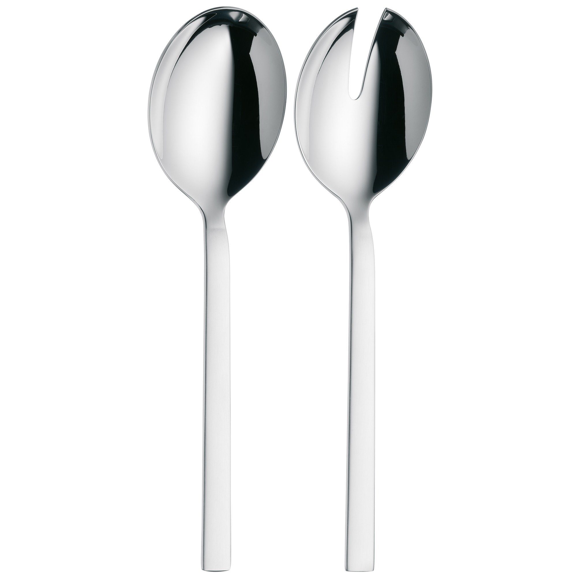 WMF Salatbesteck Lyric Plus Salatbesteck, 2-teilig (1x Salatgabel, 1x Servierlöffel (Länge 23,7 cm), 2-tlg., 1x Salatgabel, 1x Servierlöffel (Länge 23,7 cm), extrem kratzbeständig, spülmaschinenfest