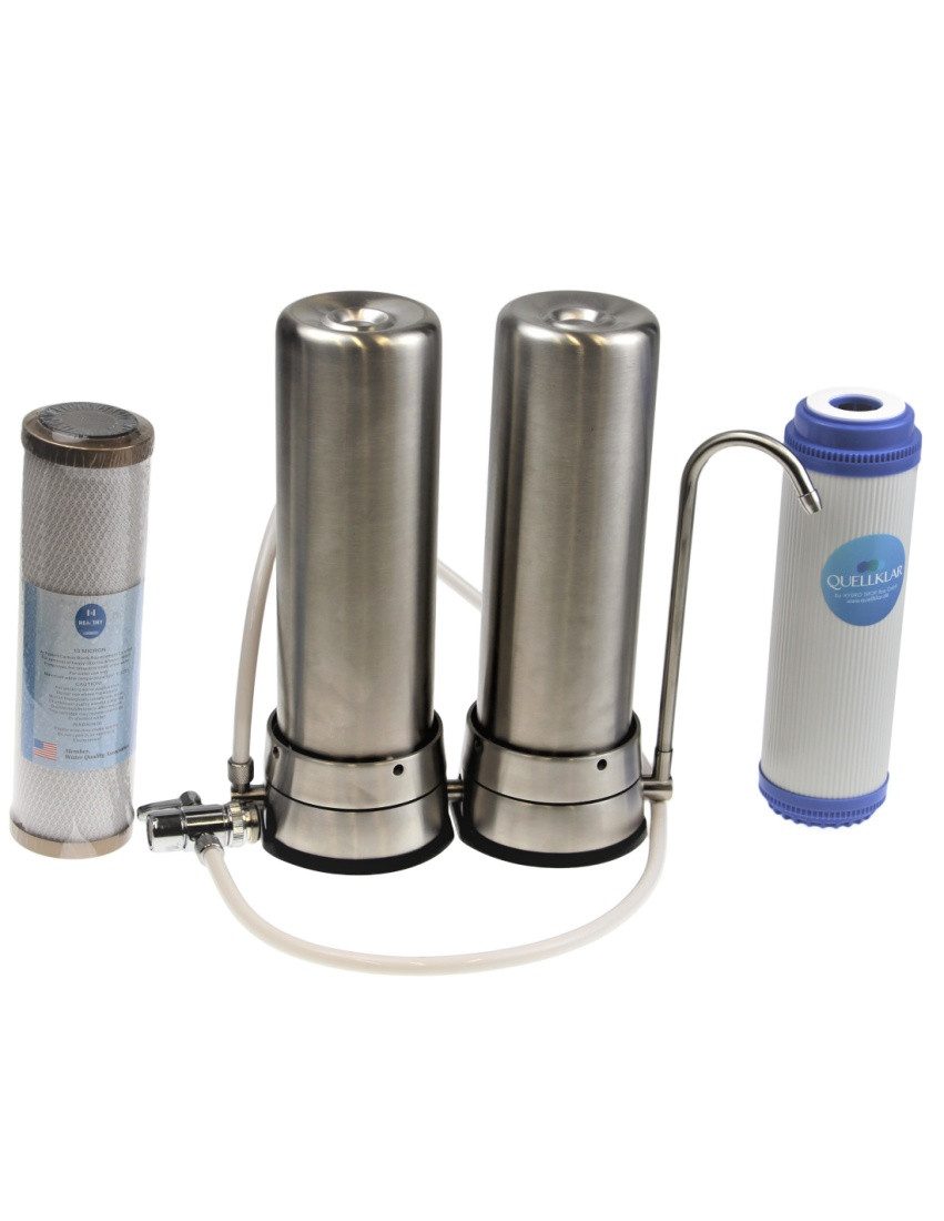 Wasserfilter Auftischfilter, KS530 Duo mit Aktivkohle (10) und UF500 (0,01-0,1)