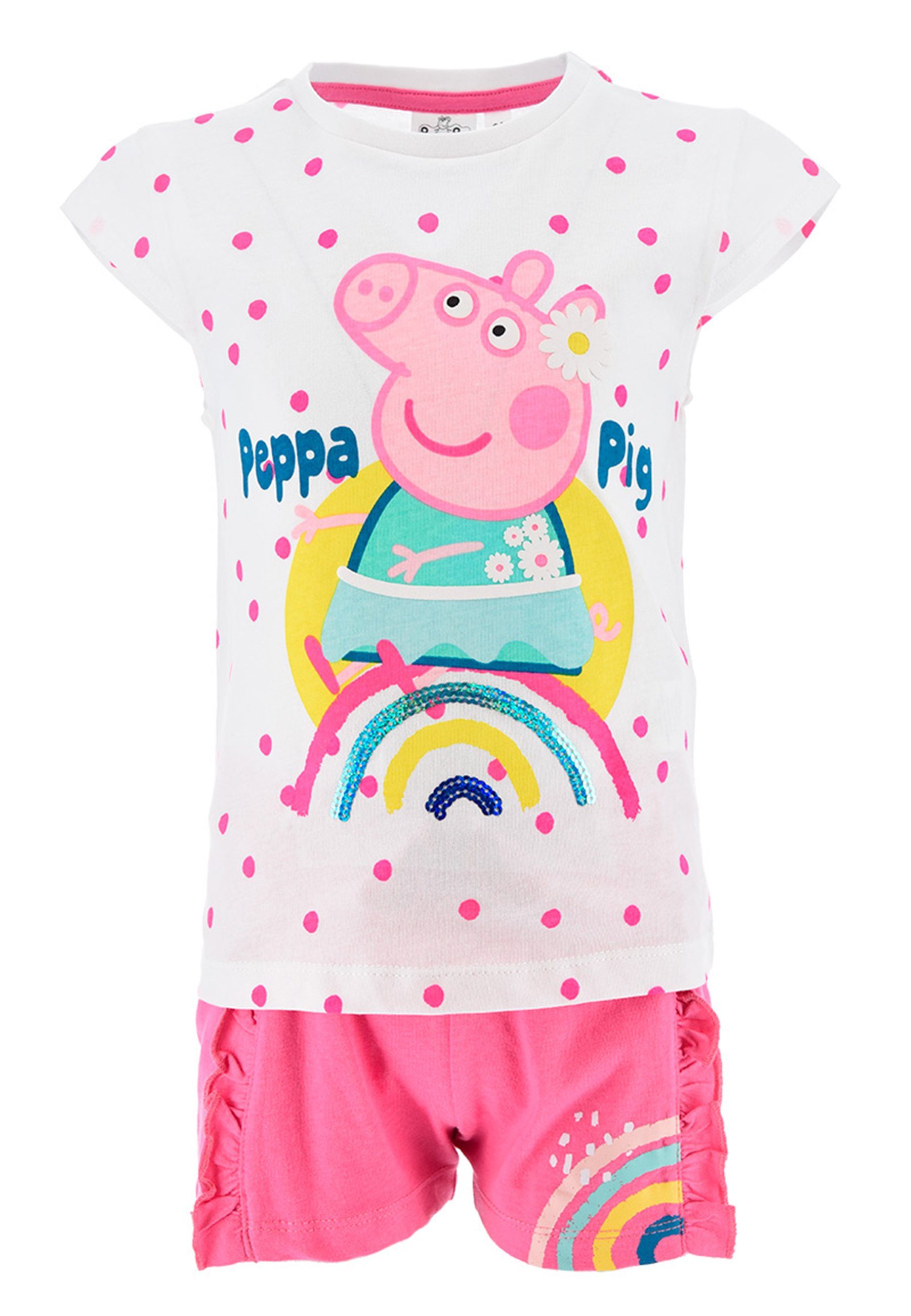 Peppa Pig T-Shirt & Shorts Peppa Wutz Bekleidungs-Set (2-tlg) Shorty