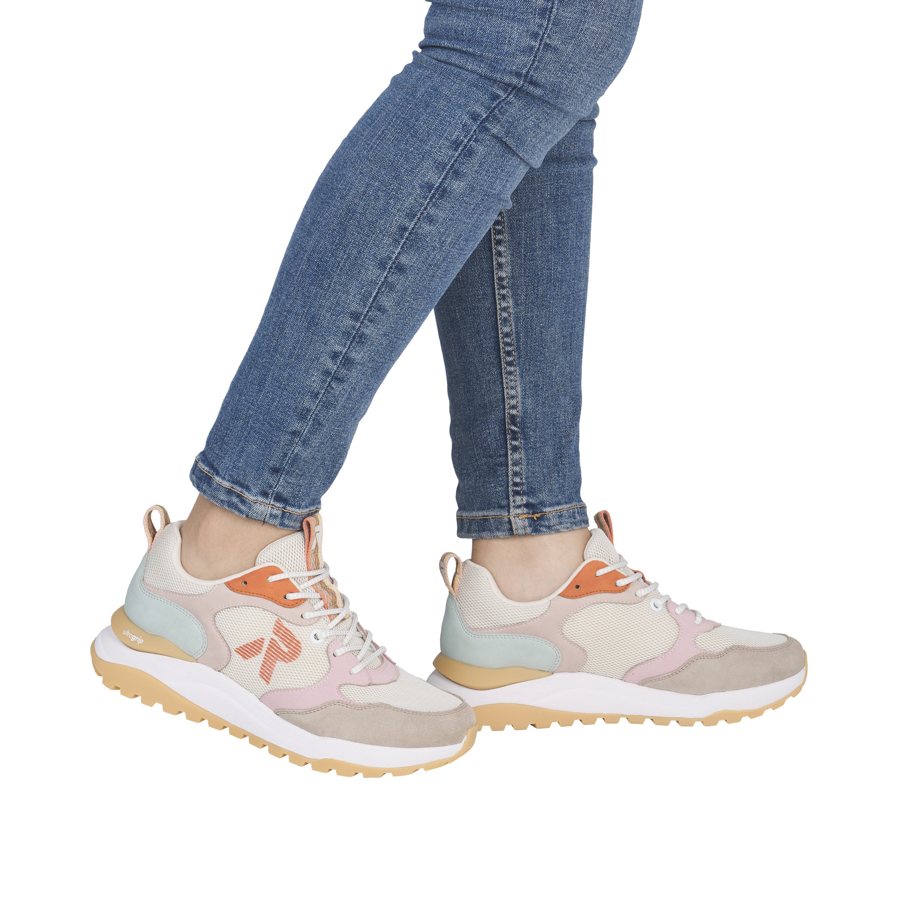 Rieker Sport Keilsneaker Schnürschuh, Freizeitsneaker, Halbschuh mit gepolstertem Schaftrand