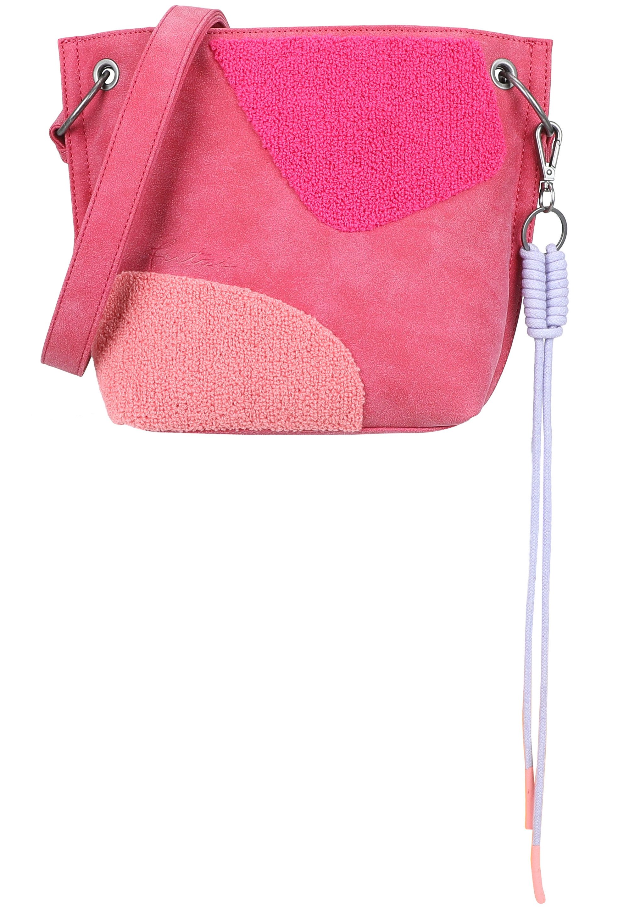 Fritzi aus Preußen Schultertasche Fritzi03 Limited Happy Flocked Jive Soft Berry, mit moderner Flockung