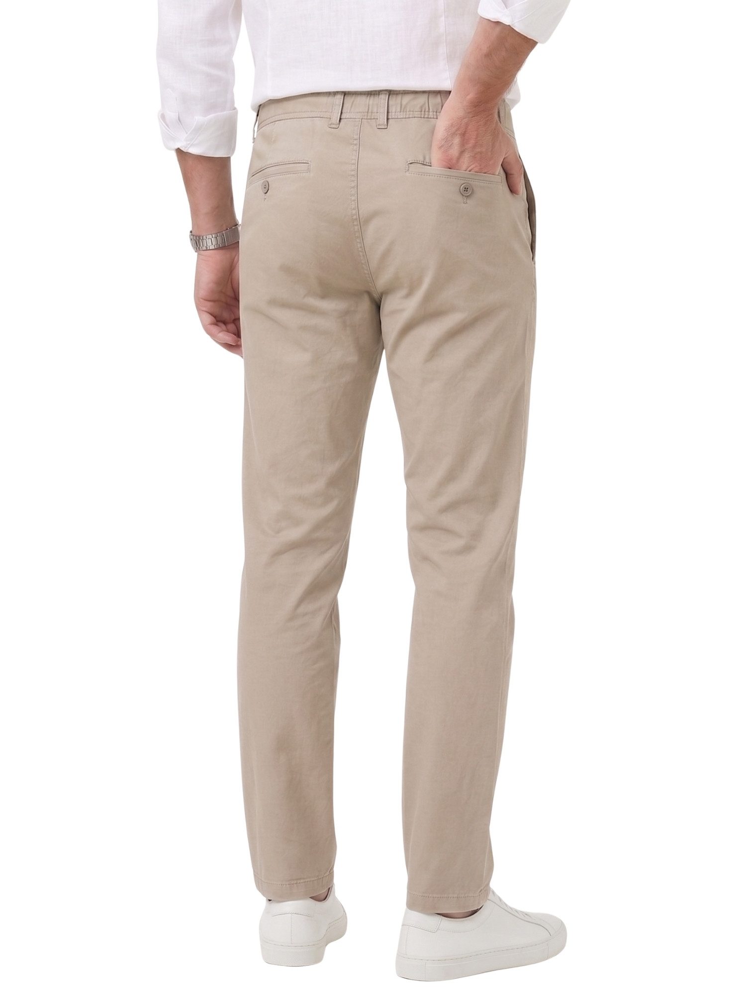 COMEOR Chinohose Urban Flex Modern Fit Baumwollhose (1 Hose) Bequeme Passform mit verstellbarem Kordelzug und praktischen Taschen