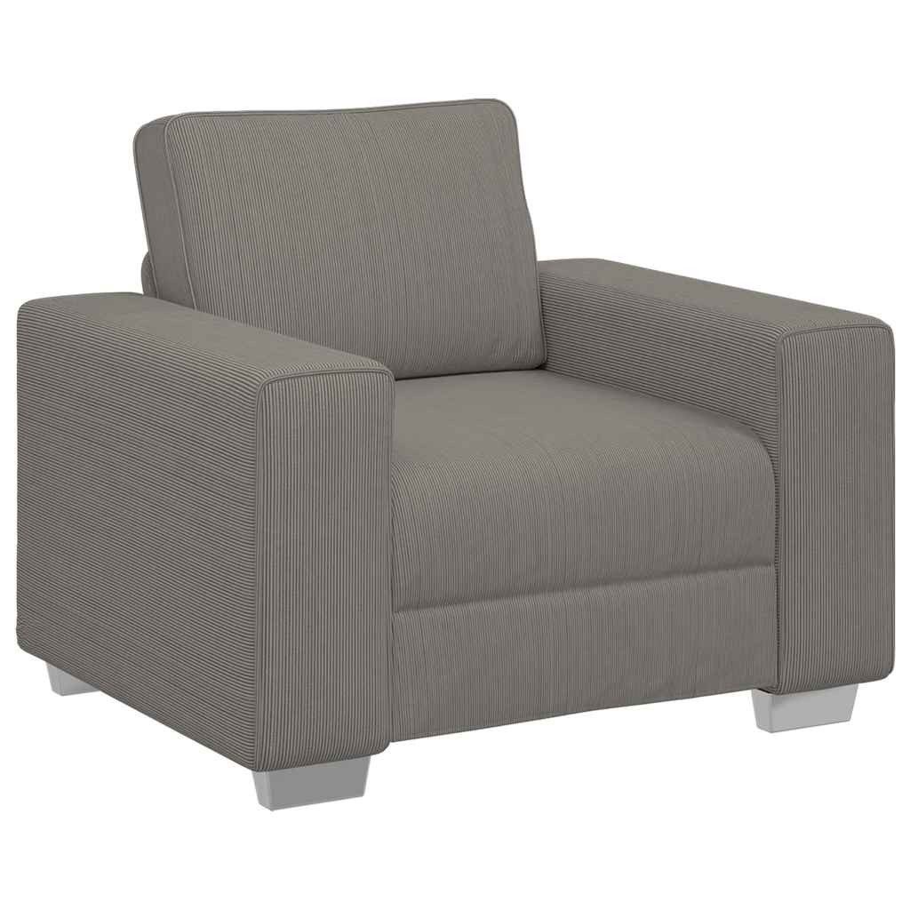 vidaXL Sofa Sessel Hellgrau 60 cm Cordstoff günstig online kaufen