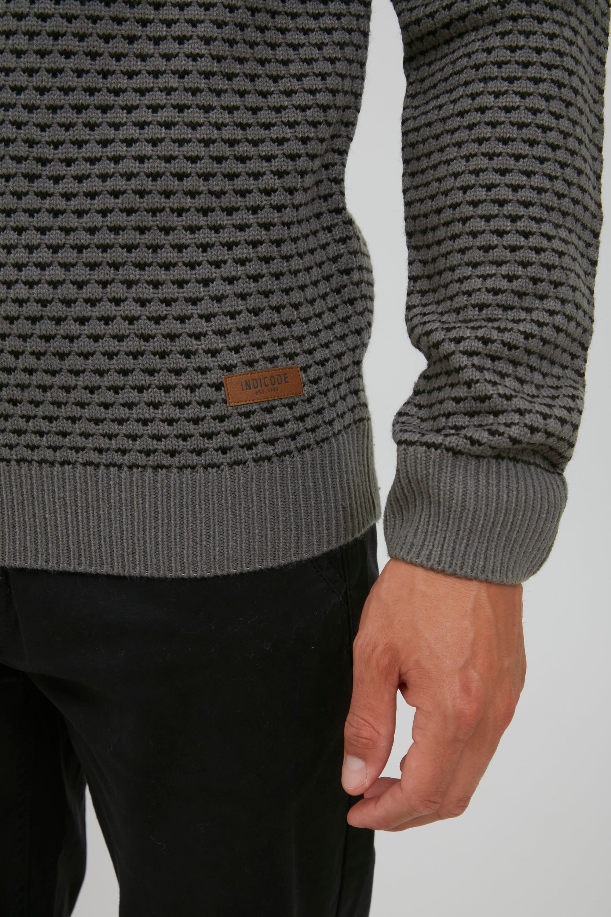 Indicode Strickpullover IDCopent Strickpulli aus Grobstrick