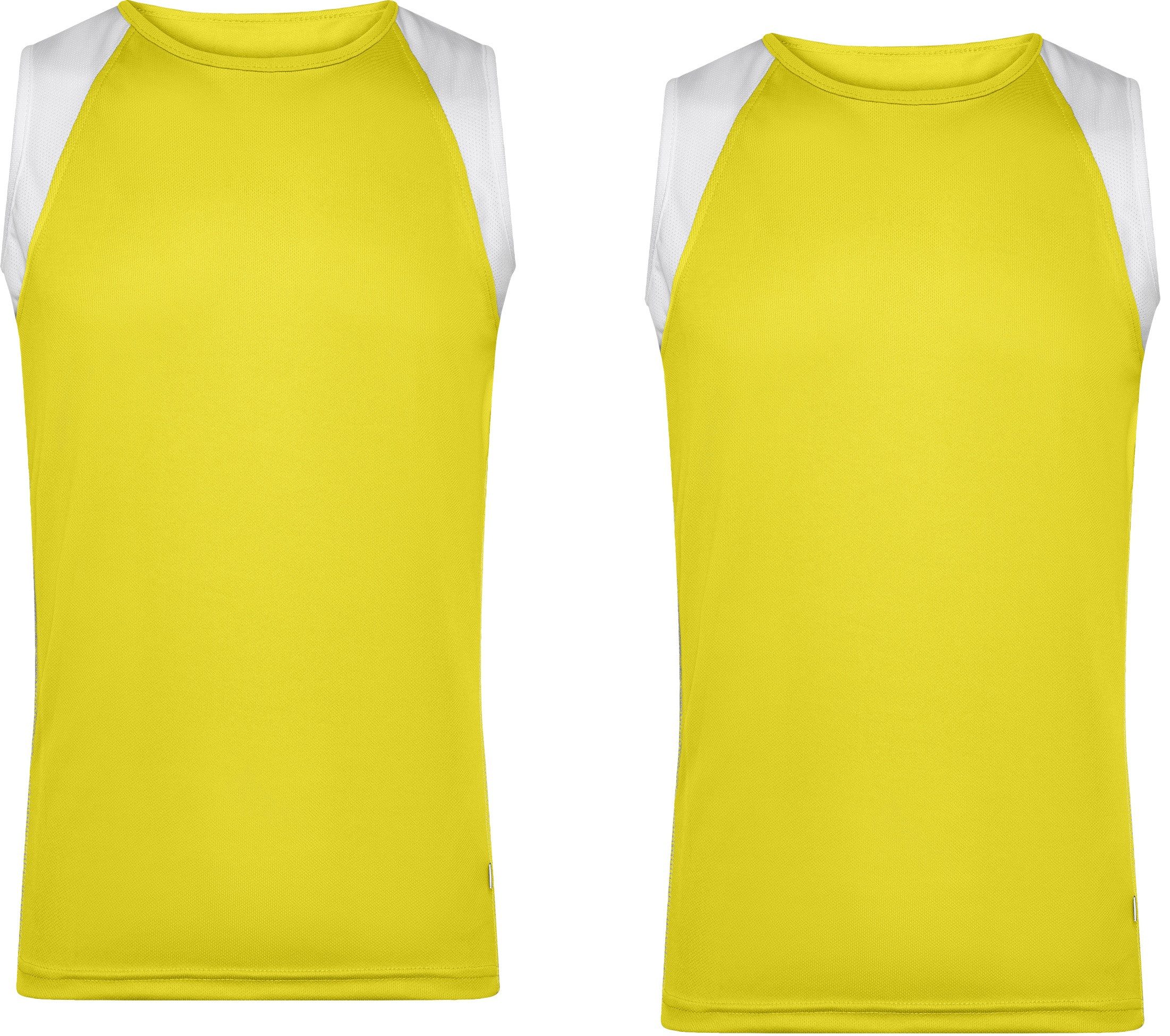 James & Nicholson Laufshirt Doppelpack Atmungsaktives Herren Running Top JN395 (Doppelpack, 2 Stück) Feuchtigkeitsregulierend, schnell trocknend, leicht und komfortabel