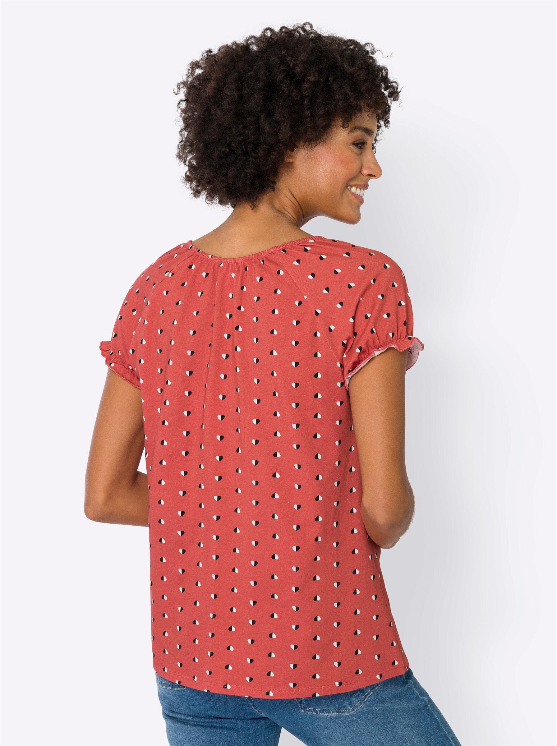 T-Shirt grapefruit-marine-bedruckt Sieh an!
