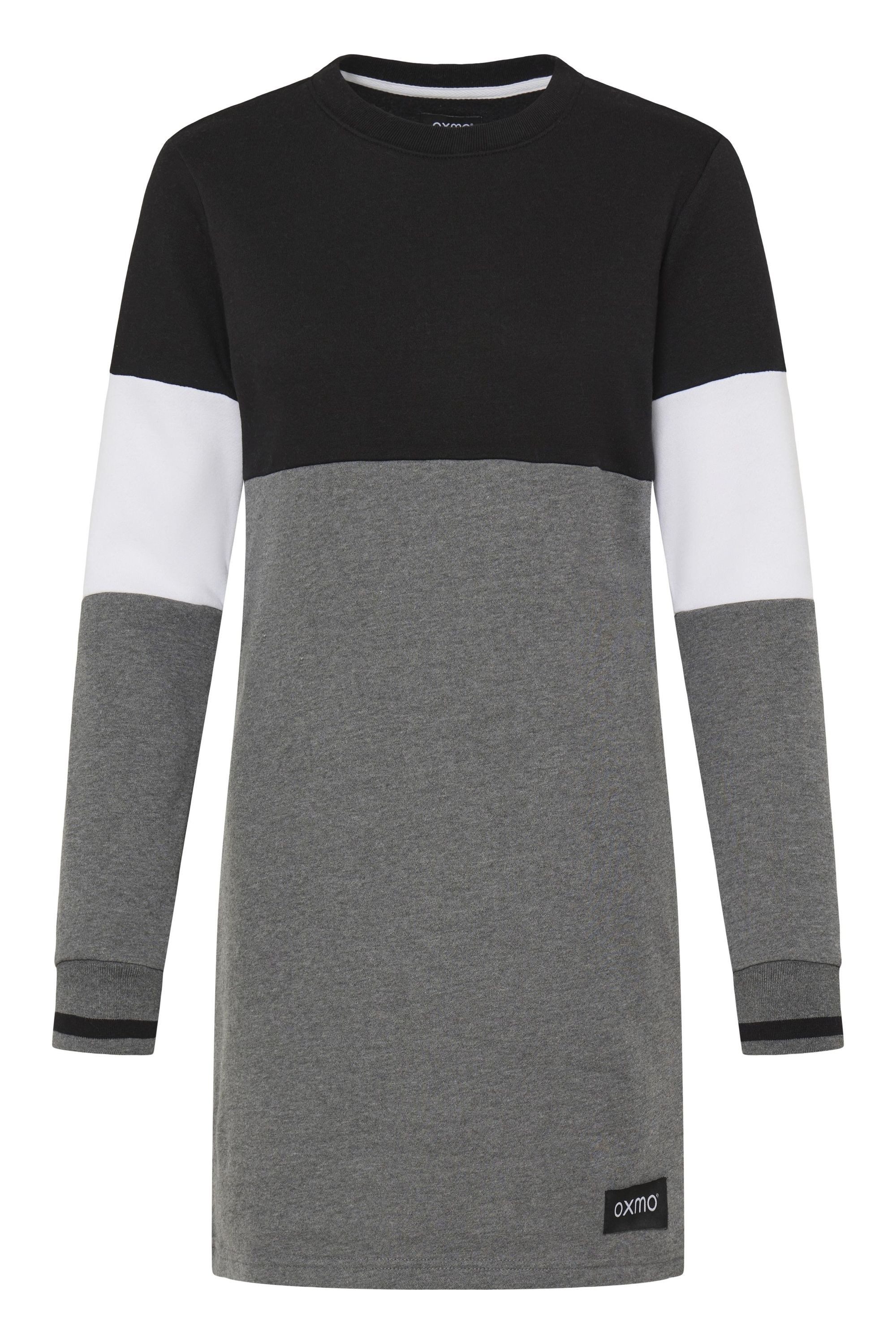 OXMO Sweatkleid OXSweat Sweatkleid in Colourblock-Optik