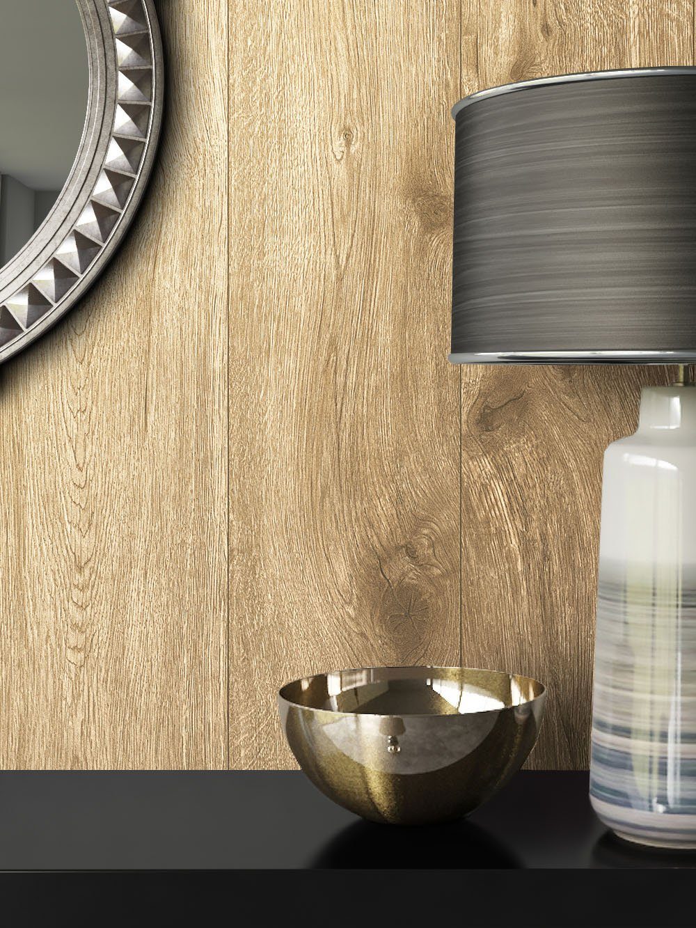 Newroom Vliestapete, Tapete Holzoptik Holztapete 3d günstig online kaufen