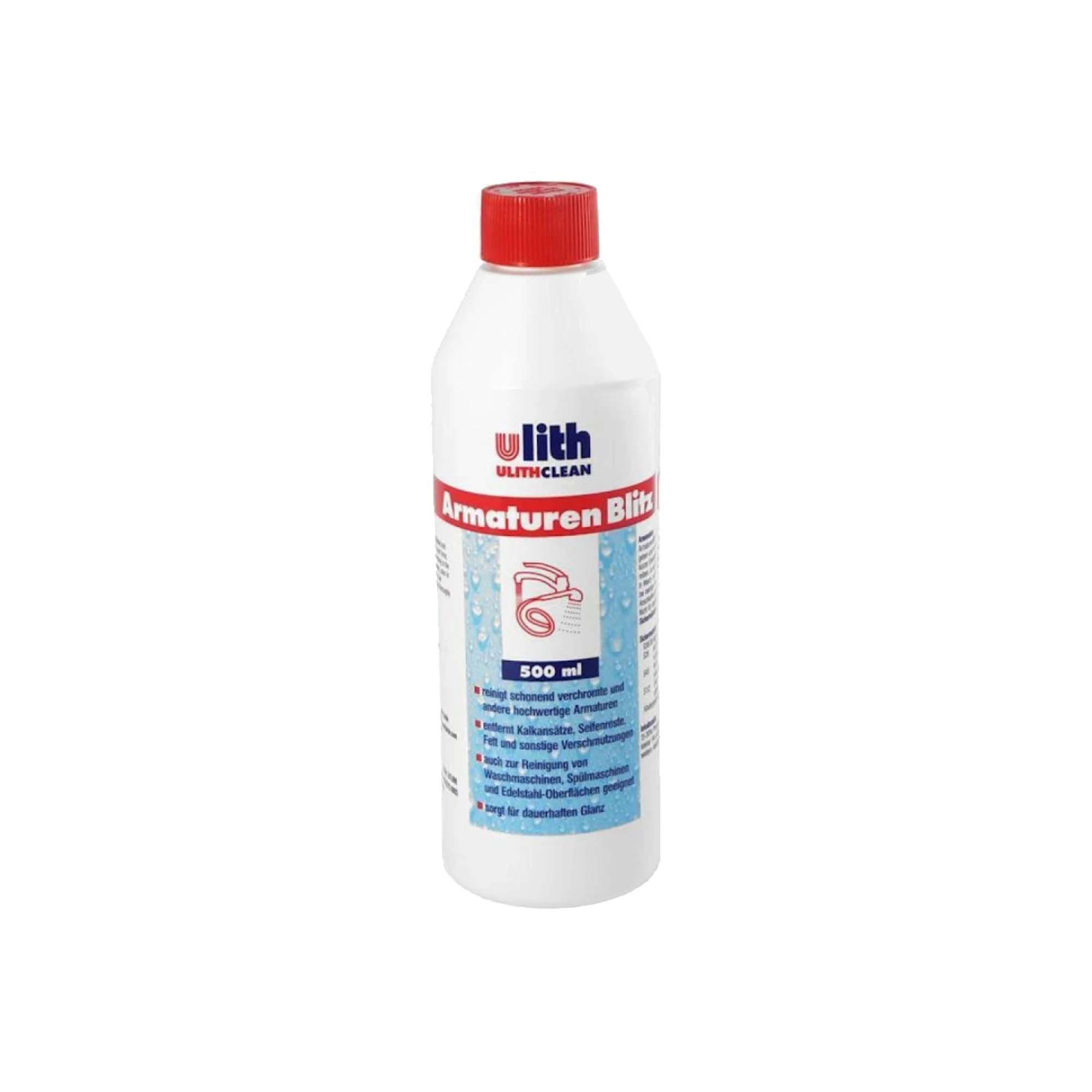 Ulith Armaturen Blitz, 500 ml Flasche - schonender Reiniger Allzweckreiniger