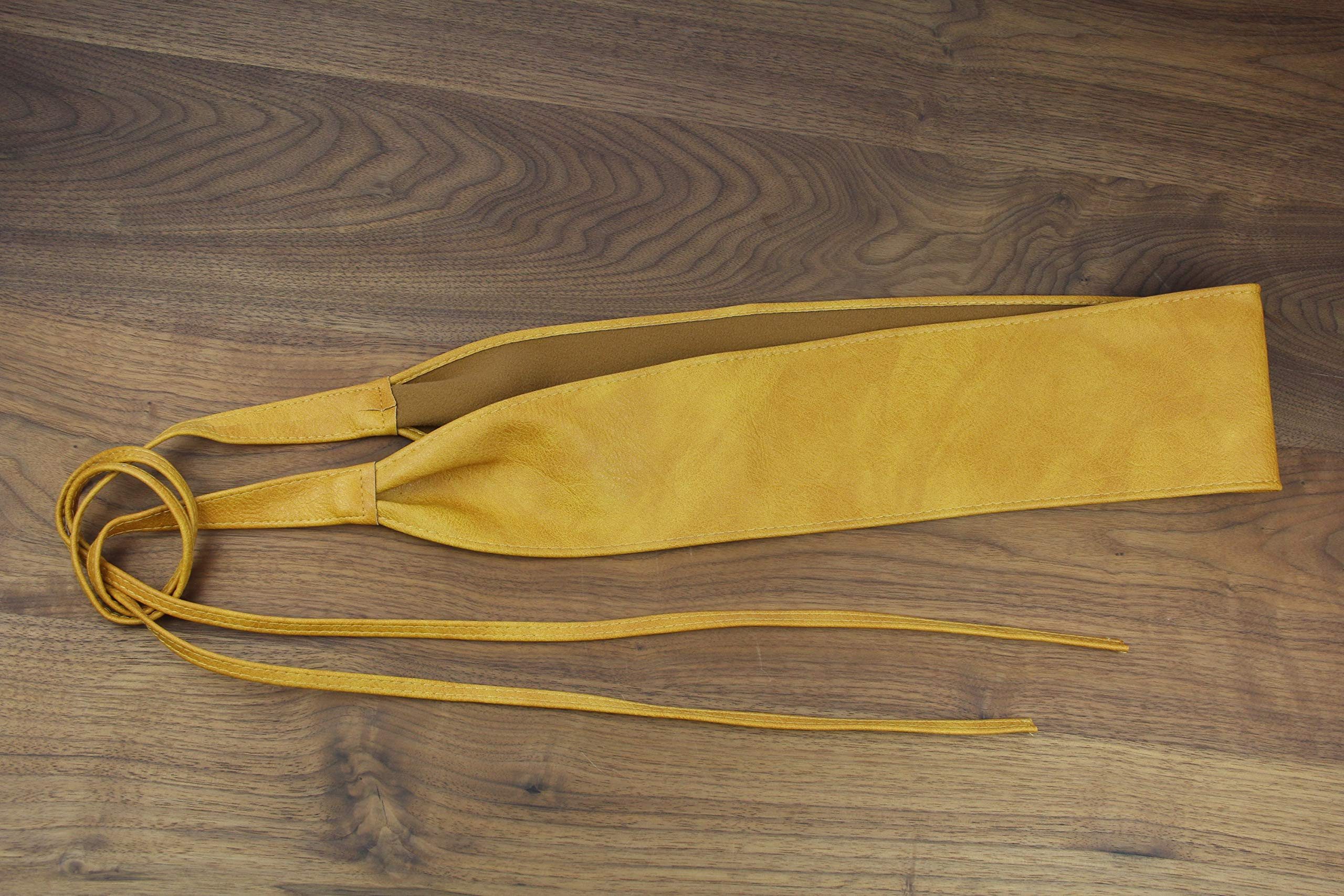 Frentree Taillengürtel mit eleganter Schleife, Kleidergürtel mit breitem Bund (Breiter Wickelgürtel zum Schnüren) Obi Gürtel, Bindegürtel in vielen Farben